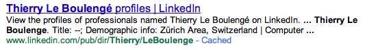Google results without microdata